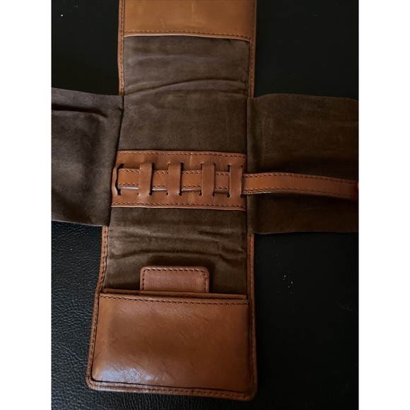 Tommy Bahama Wallet Mens Leather Tri Fold Key Strap Holder and Mirror - Unique - Picture 4 of 7